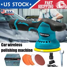 Dual Action Orbital 6" 7" Car Polisher Buffer Sander Polishing Machine Wax Pads