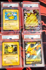 Pokemon Pikachu LOTx4 1st Edition 4 cards PSA 10,10,9,7 !!!!