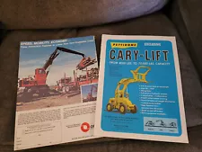 PETTIBONE CARY-LIFT/ PRENTICE LOG LOADERS ADS LOT OF 2