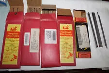 VINTAGE Pure Tungsten Electrodes Welding LOT 7 Inches Long Various Sizes Tig