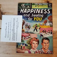 1955 ORAL ROBERTS COMIC BOOK, HAPPINESS AND HEALING FOR YOU, FILE COPY VF- rare