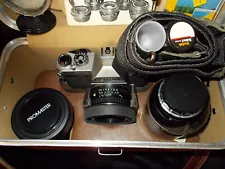 PENTAX K 1000 35 MM COMPLETE PACKAGE TELEPHOTO WIDE ANGLE UV FILTER FITTED CASE