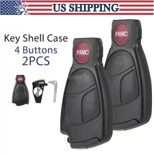 2 Remote Car Key Shell for Mercedes Benz S500 C230 2000 2001 2002 2003 2004 2005 (For: Mercedes-Benz S500)