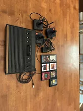 Atari 2600 Launch Edition Woodgrain Console (NTSC) Bundle Tested And Working!