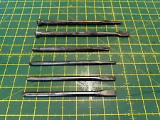 Total of 6 Appear Good Quality Stone Mason/Carving Metal Chisels Good Condition