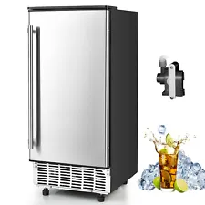 Free-Standing Built-in Ice Maker /Under Counter Machine 80lbs/Day w/ Light