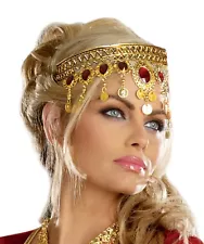 RENAISSANCE LADY QUEEN ROMAN GREEK GODDESS ATHENA COSTUME HEADPIECE CROWN GOLD