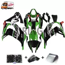 FK Injection Green Black Fairing Fit for 2011-2015 Kawasaki Ninja ZX10R l016 (For: Kawasaki)