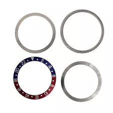 Rotating Bezel Assembly For Rolex GMT 1675 16750 16753 Blue and Red Insert