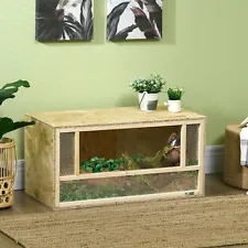 Wooden Reptile Terrarium for Chameleon, Lizard, Snake, Frog, Turtle