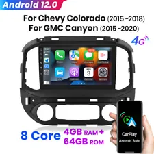 64GB Android 12 CarPlay For GMC Canyon Chevy Colorado Car Stereo RDS Radio (For: 2015 GMC Canyon)