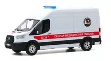 Greenlight 86182 2019 Ford Transit Ambulance St. Petersburg Russia Medical 1:43