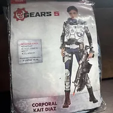 Gears of War Kait Diaz Costume Adult Catsuit Large Halloween soldier corporal