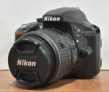 Nikon D3300 24.2 MP Digital SLR Camera w/ 18-55mm Lens NO BATTERY Shutter: 2540