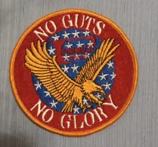 Vintage Formica Brand No Guts No Glory Eagle Patch 4" HTF