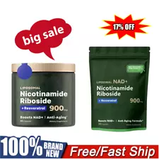 2X NAD+Supplement for Anti-Aging Energy Focus Nicotinamide-Riboside-Resveratrol