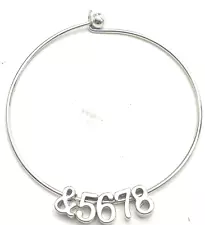 Dancer And5678 Charm Bracelet Bangle Silver Tone Ballet Tap Stage Gift