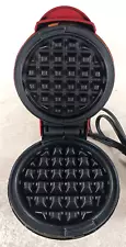 Dash Mini Waffle Maker 4" Non-Stick 350 Watts Red