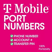 T-Mobile Port Numbers for sale