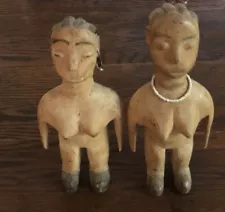 Wood Sculptures made in Africa African Art, 8 To 9” Tall