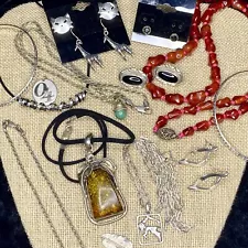 (A) 20pc Sterling Silver Southwest Jewelry‼️BIG Blowout SALE‼️Vtg Gemstone Lot