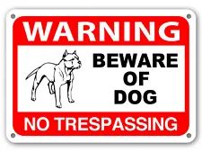 Beware of Dog Sign No Trespassing Guard Dog on Duty Sign Dogs Will Bite Attack