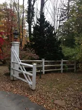 driveway gates Walpole 14' wide heavy perfect condition