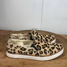 UGG Shoes Womens 6.5 Slip On Sneakers Leopard Print Calf Hair Casual Fashion