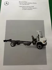 Mercedes Benz Chassis Cowls For Midibus Bodies Sales Info Brochure 709D