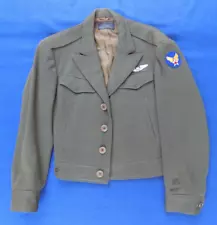 ORIGINAL WWII US ARMY AIR CORPS B-13 OFFICERS FLIGHT JACKET W/ PILOT WING