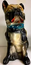 Vintage Boston Terrier Yard Statue; 16" Tall Weighs 7 lbs