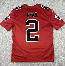 Nike Matt Ryan Atlanta Falcons Jersey Mens Medium Red Color Rush Game Football