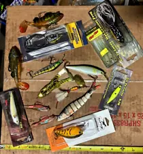 A1 - 15 ct. various crankbait pike bass muskie swimbaits lures baits bass