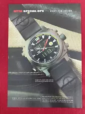 MTM Special Ops Camouflage Air Stryk watch 2011 Print Ad - Great to frame!