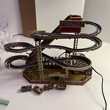 mr christmas roller coaster tornado FOR PARTS ONLY/NOT WORKING (cars included)