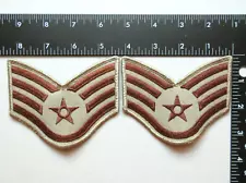 U.S. AIR FORCE STAFF SERGEANT RANK INSIGNIA STRIPES MILITARY UNIFORM PATCHES #4