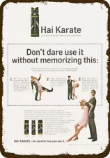 1967 HAI KARATE Cologne Vintage-Look-Edge ****DECORATIVE REPLICA METAL SIGN****