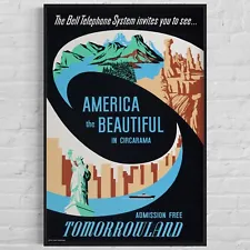 DISNEYLAND "America The Beautiful" 1960 Park Attraction Poster, 36"x54"