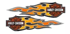 HARLEY DAVIDSON RARE SIDE FLAME DECAL PAIR XXL.