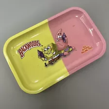 Premium Rolling Tray Ash Tray Backwoods Spongebob Patrick Shell Phones 11inx7in