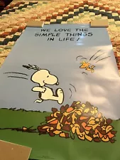 Peanuts Snoopy “We Love The Simple Things In Life!” Poster 24x36