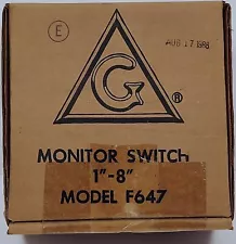 Grinnell F647 Monitor Switch for a Gate Valve on a Fire Suppression System