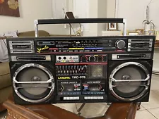 Lasonic TRC-975 Vintage Boombox Stereo Radio Cassette Player Recorder Used