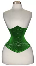 Heavy Duty 26 Double Steel boned Tight Lacing Under Bust Satin Corset 450-S