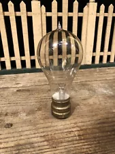 Antique Thomson Houston Base Loop Filament Tipped Light Bulb 5 1/4” High