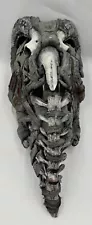 Halloween Latex Mask Witch Doctor Ram Skull and Torn Full Mask - Vintage Large