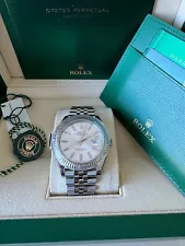 Rolex Datejust 41 2022 Silver Dial Stainless Steel Fluted Bezel Jubilee