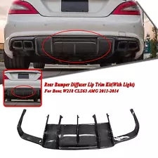 For 2011 2012 2013-2014 Benz W218 CLS550 CLS63 AMG Rear Diffuser Lip 1PC Black (For: 2011 CLS550)