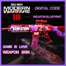 Call of Duty Modern Warfare 3 MW3 Game is Love Blueprint - INSTANT DELIVERY