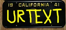 REPRODUCTION....1941 CALIFORNIA License Plates ( A PAIR ) , EXP. DECADES AGO